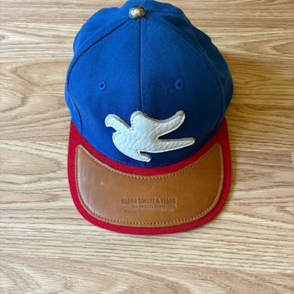 RARE blood sweat & tears hat snapback blue adjustable